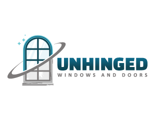 Unhinged windows and doors logo design by schiena
