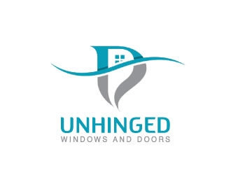 Unhinged windows and doors logo design by nehel