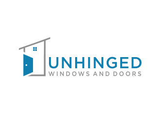 Unhinged windows and doors logo design by sokha