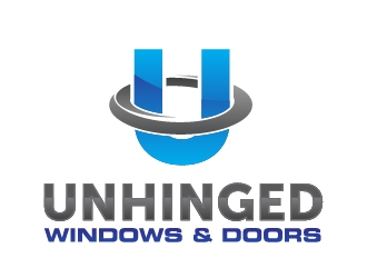 Unhinged windows and doors logo design by Radovan