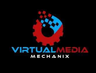 Virtual Media Mechanix logo design by shravya