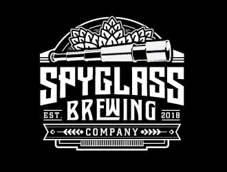 Spyglass Brewing Company logo design by Godvibes