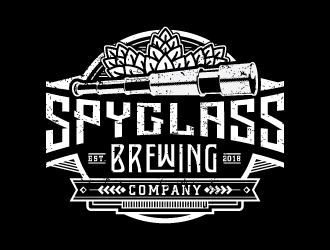 Spyglass Brewing Company logo design by Godvibes