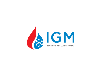 IGM Heating & Air Conditioning logo design by kaylee