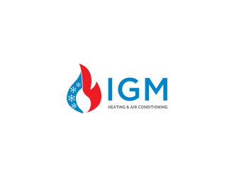 IGM Heating & Air Conditioning logo design by kaylee