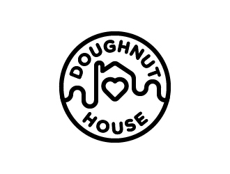 Doughnut House logo design by jacobwdesign