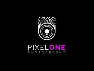 Pixel One Photography logo design by Mbelgedez