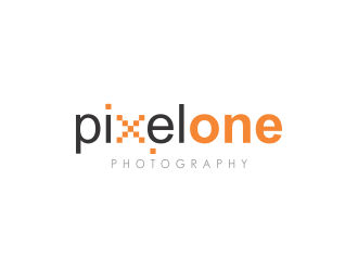 Pixel One Photography logo design by batiku