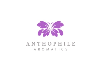 A N T H O P H I L E Aromatics  logo design by K-Designs