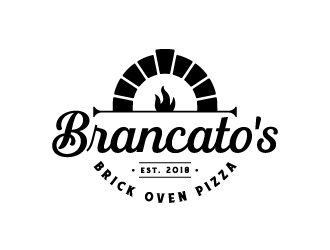 Brancatos Brick Oven Pizza logo design by Kewin