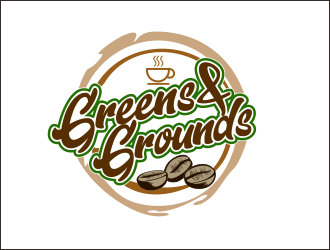 Greens & Grounds logo design by bosbejo