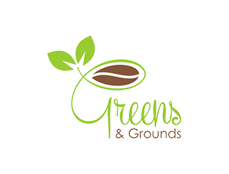 Greens & Grounds logo design by checx