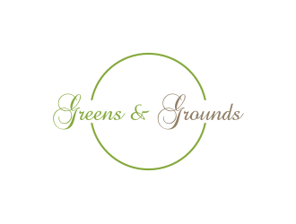 Greens & Grounds logo design by logitec