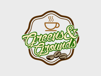 Greens & Grounds logo design by bosbejo