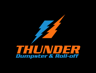 Thunder Dumpster & Roll-off logo design by rykos
