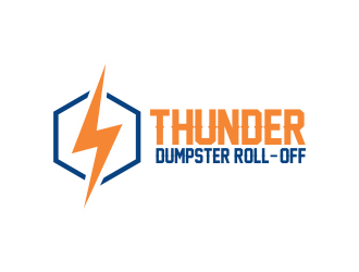 Thunder Dumpster & Roll-off logo design by Girly