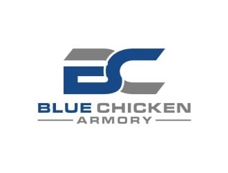 Blue Chicken Armory logo design by bricton