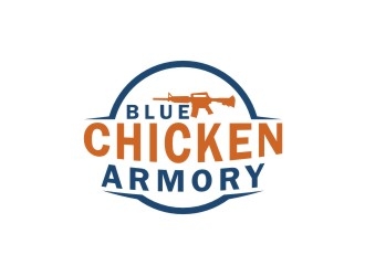 Blue Chicken Armory logo design by bricton