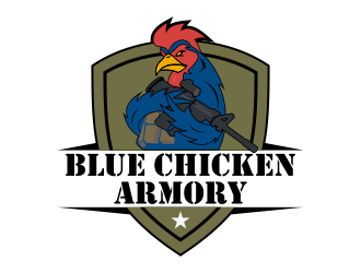 Blue Chicken Armory logo design by Kruger