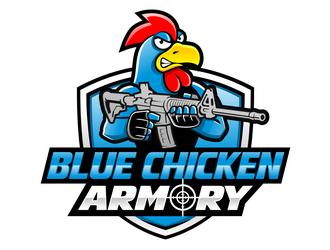Blue Chicken Armory logo design by haze