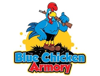 Blue Chicken Armory logo design by LucidSketch