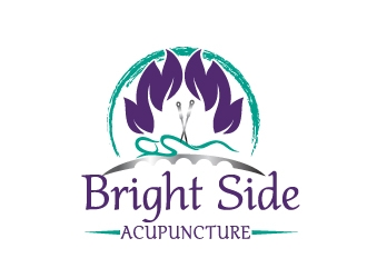 Bright Side Acupuncture logo design by Dawnxisoul393