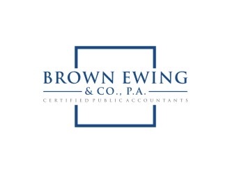 Brown, Ewing & Co., P.A.        Certified Public Accountants logo design by bricton