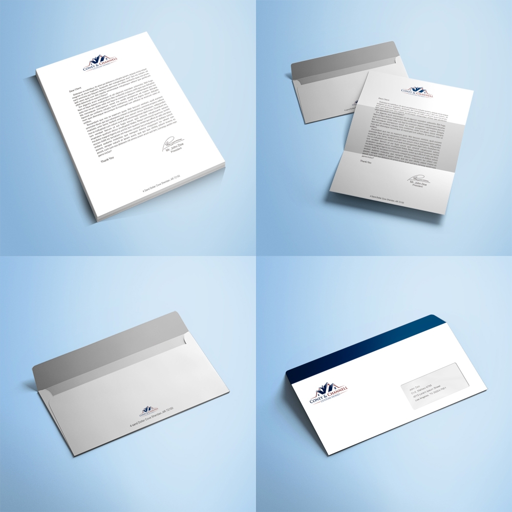 Coney and Channell custom homes  logo design by Kindo