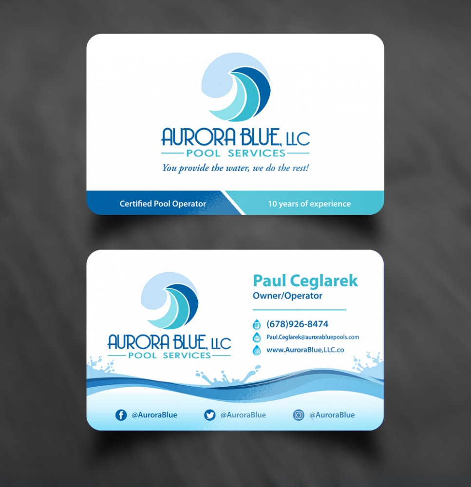 Aurora Blue, LLC logo design by abss