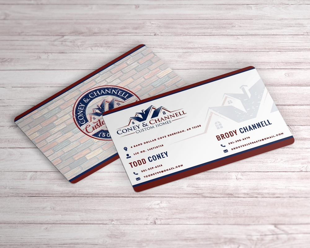 Coney and Channell custom homes  logo design by MastersDesigns