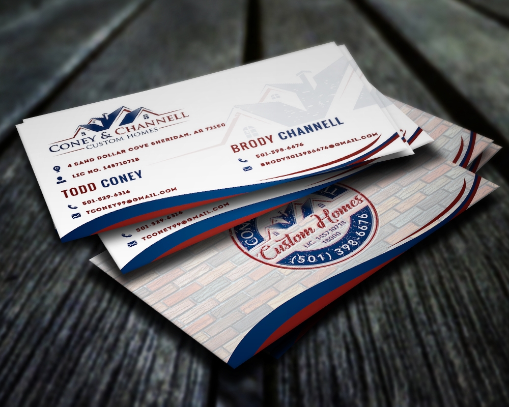 Coney and Channell custom homes  logo design by MastersDesigns