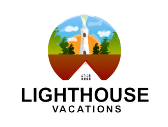 Lighthouse Vacations logo design by bougalla005