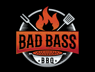 Bad Bass BBQ logo design by akilis13