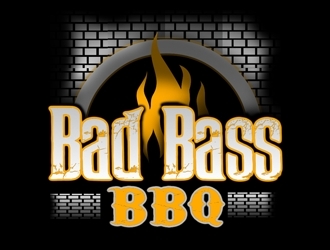 Bad Bass BBQ logo design by bougalla005