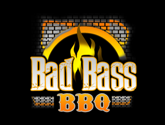 Bad Bass BBQ logo design by bougalla005