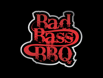 Bad Bass BBQ logo design by ROSHTEIN