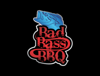Bad Bass BBQ logo design by ROSHTEIN