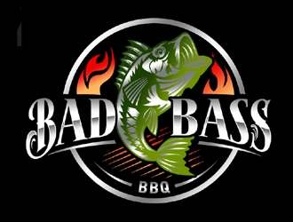 Bad Bass BBQ logo design by ingepro
