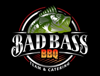 Bad Bass BBQ logo design by ingepro