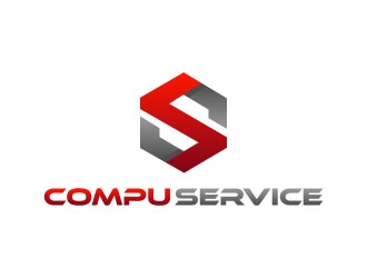 Compu Service logo design by pixalrahul