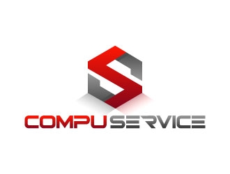Compu Service logo design by pixalrahul