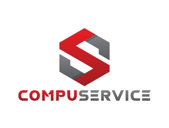 Compu Service logo design by Kewin