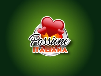 PASSIONE ITALIANA -   tag line: Non Stop Italian Party Showband logo design by Loregraphic