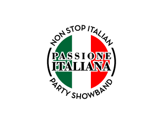 PASSIONE ITALIANA -   tag line: Non Stop Italian Party Showband logo design by torresace