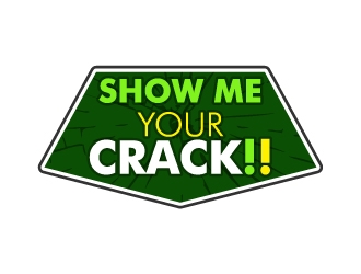 Show me Your CRACK!! logo design by zenith