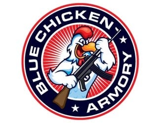 Blue Chicken Armory logo design by shere