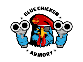 Blue Chicken Armory logo design by schiena