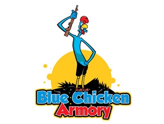 Blue Chicken Armory logo design by LucidSketch