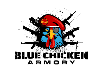 Blue Chicken Armory logo design by schiena