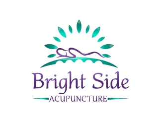 Bright Side Acupuncture logo design by Dawnxisoul393